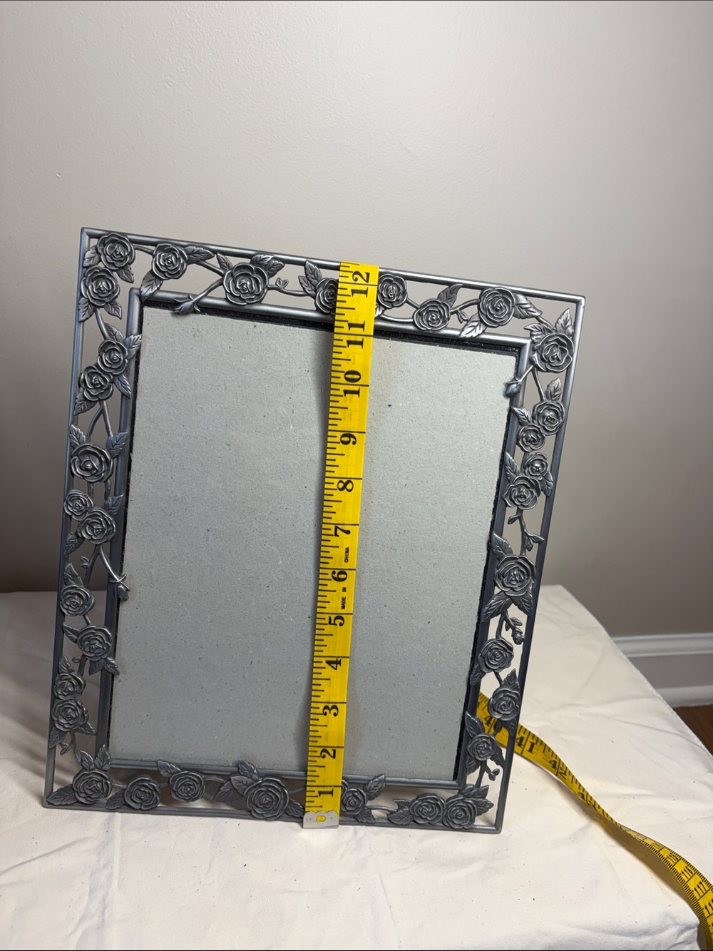 8 X 10” Floral Metal Picture Frame - Picture 5 of 9